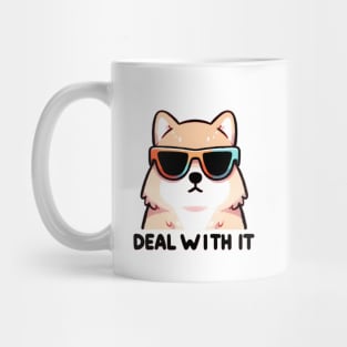 Shiba Inu's Cool Attitude to Life's Hurdles Mug